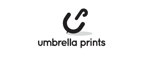 40个具有创造性造型的标识(LOGO)设计Umbrella Prints
