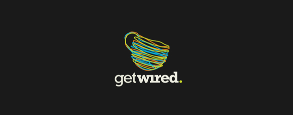 40个具有创造性造型的标识(LOGO)设计Get Wired