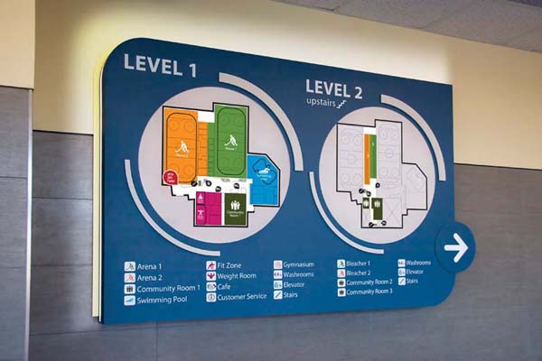 宾顿市康乐中心 - 世纪花园指示系统设计作品