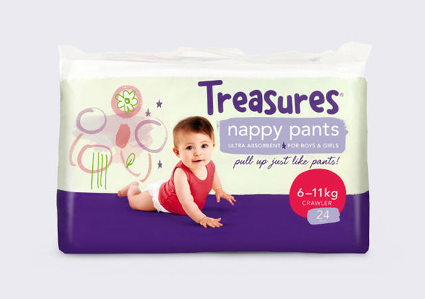 Treasures尿布包装设计让童趣延伸开来