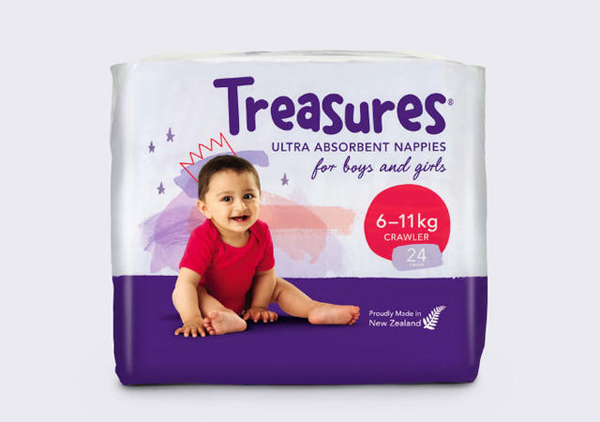 Treasures尿布包装设计让童趣延伸开来