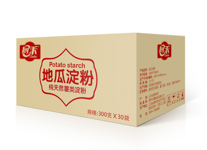糖类淀粉类产品瓦楞纸箱包装设计。