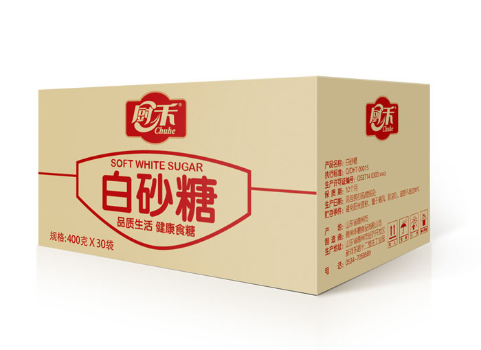 糖类淀粉类产品瓦楞纸箱包装设计。