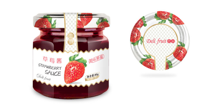 高端韩式果酱草莓酱包装设计上海公司作品