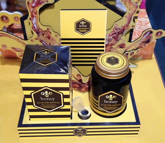 高端蜜护肤品产品陈列设计案例赏析