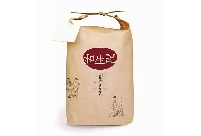 红豆馅有机杂粮制品包装设计
