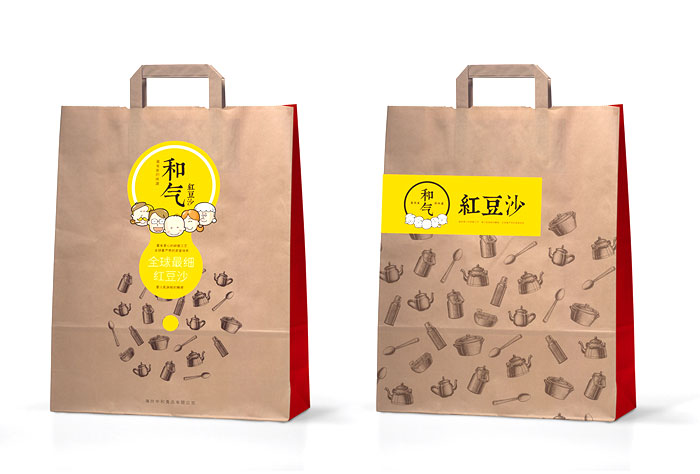 红豆馅有机杂粮制品包装设计
