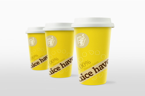 饮品饮料纸杯容器设计