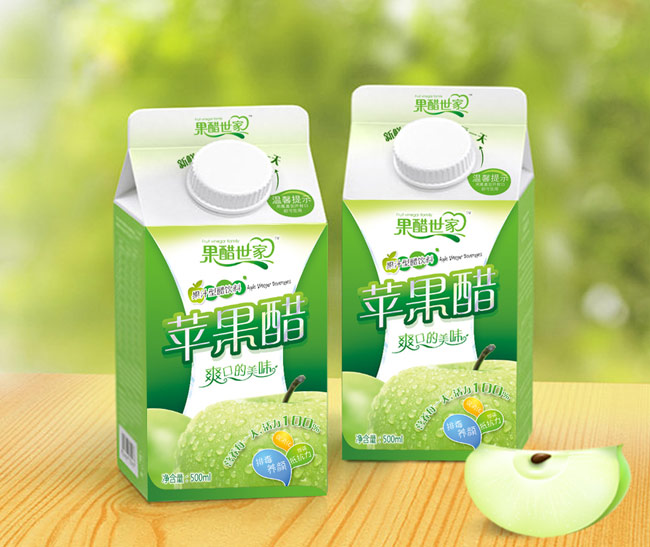 果汁饮料苹果醋爽品牌包装设计-北京公司作品