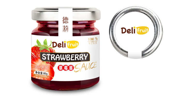 高档果酱草莓酱包