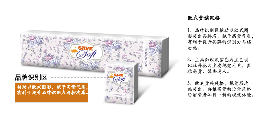 SAVESOFT—系列纸巾湿纸巾手帕纸产品包装设计